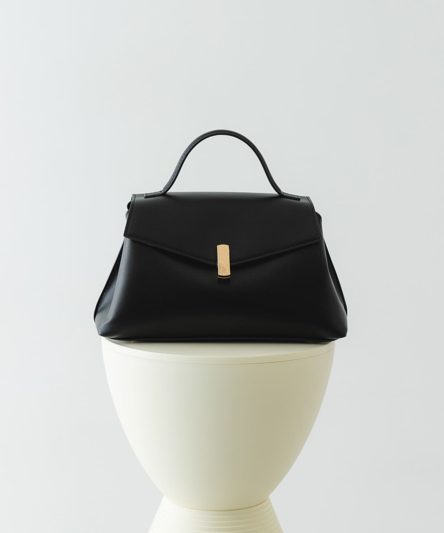 RODE SKO「フラップワンハンドルバッグ」|ハンドバッグ|ブラック