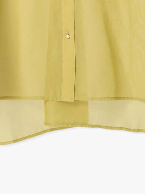 Te chichi TERRASSE「パール釦レギュラーカラーシアーシャツ」|シャツ・ブラウス|