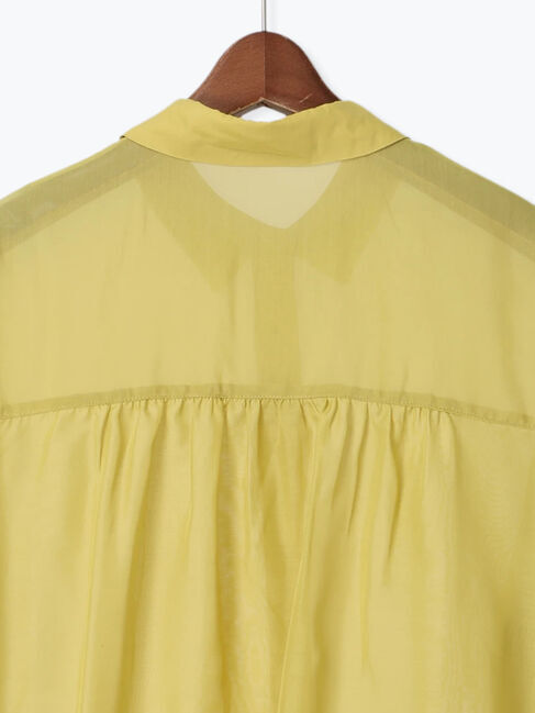 Te chichi TERRASSE「パール釦レギュラーカラーシアーシャツ」|シャツ・ブラウス|