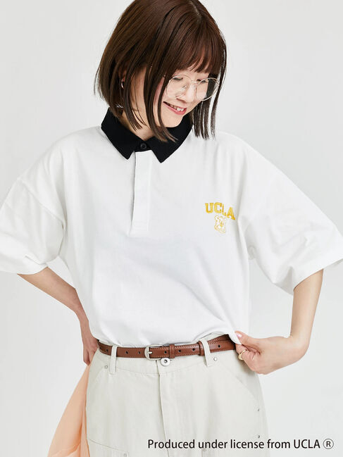 Lugnoncure「【UCLA】刺繍入り半袖ラガーシャツ」|Tシャツ・カットソー|
