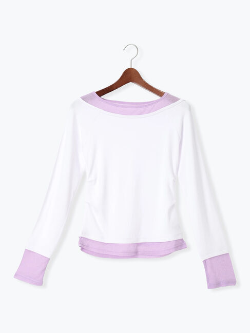 Te chichi「レイヤードテレコトップス」|Tシャツ・カットソー|オフホワイト