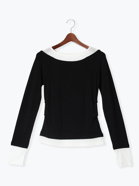 Te chichi「レイヤードテレコトップス」|Tシャツ・カットソー|