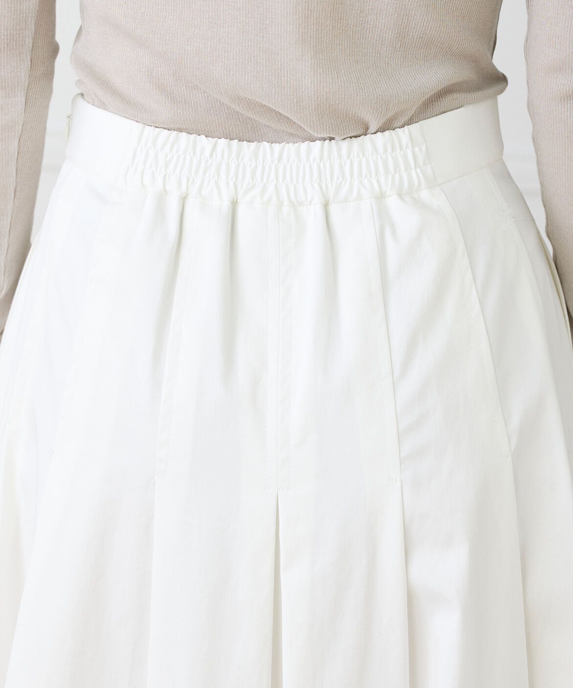 INED「タックプリーツスカート」|フレア|