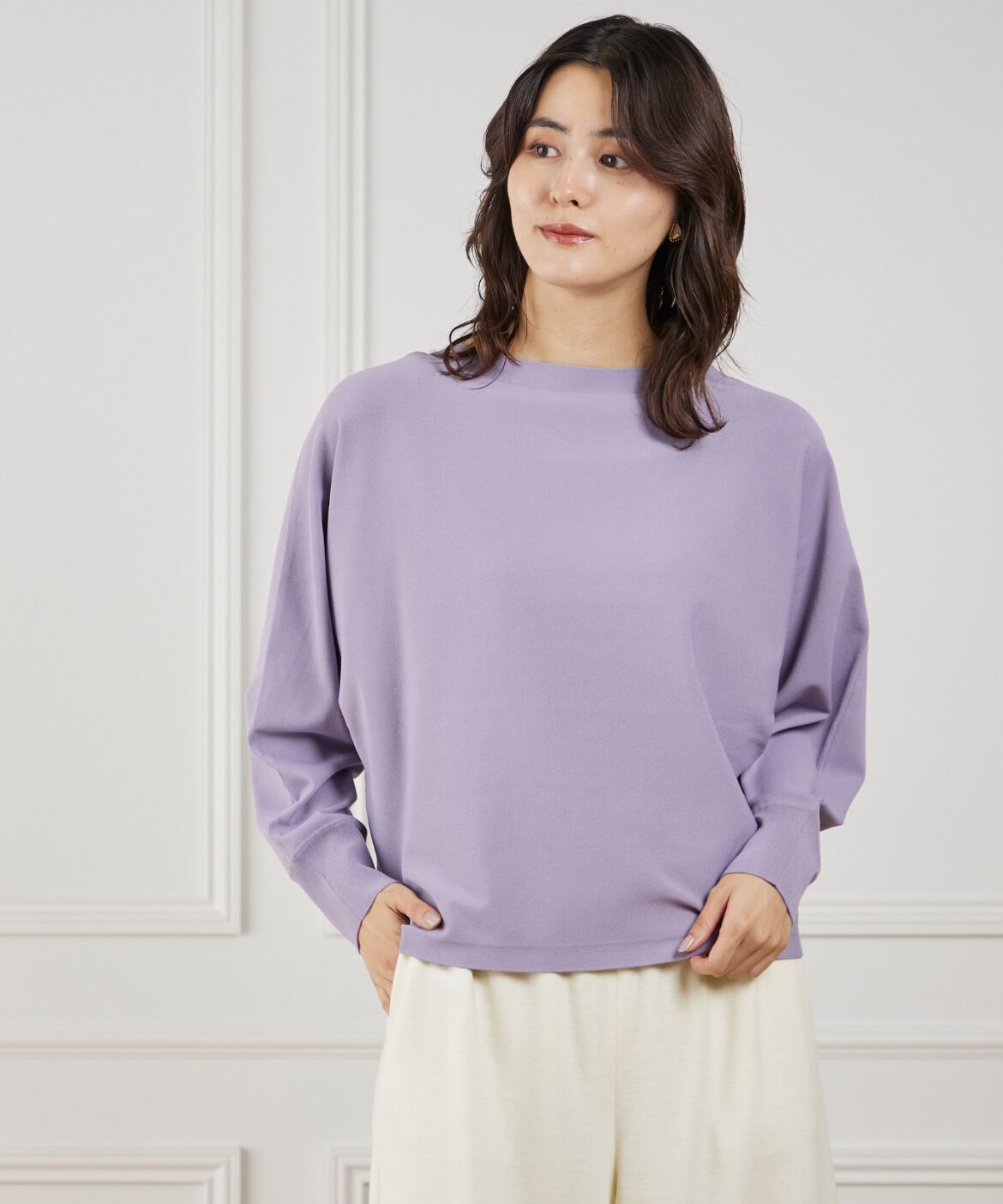 Le Souk「ドルマンスリーブニットプルオーバー」|ニット・セーター|