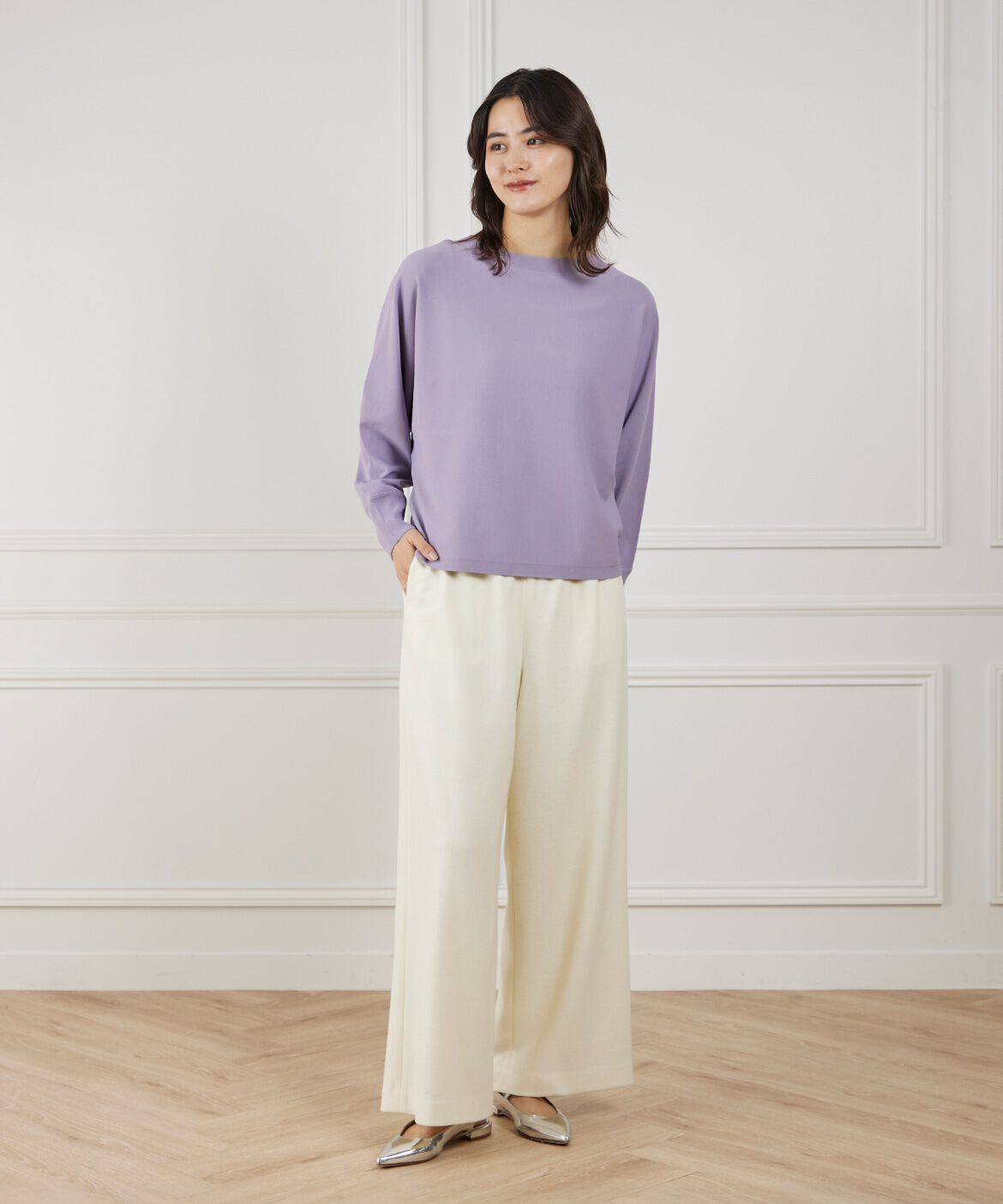 Le Souk「ドルマンスリーブニットプルオーバー」|ニット・セーター|