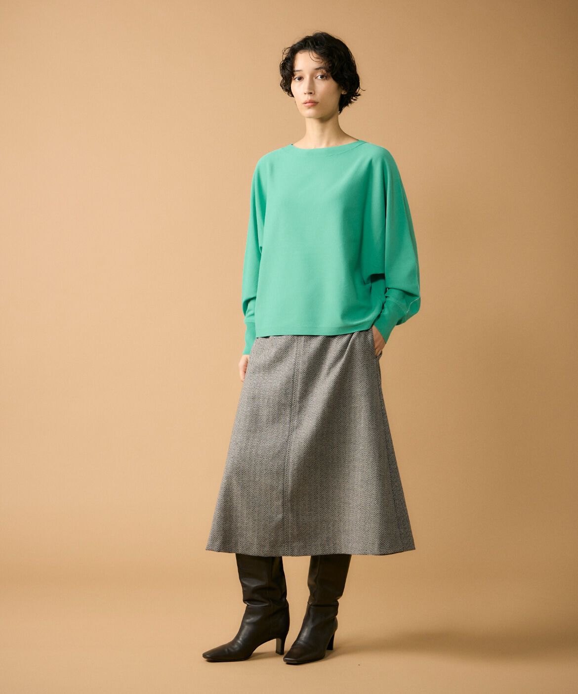 Le Souk「ドルマンスリーブニットプルオーバー」|ニット・セーター|