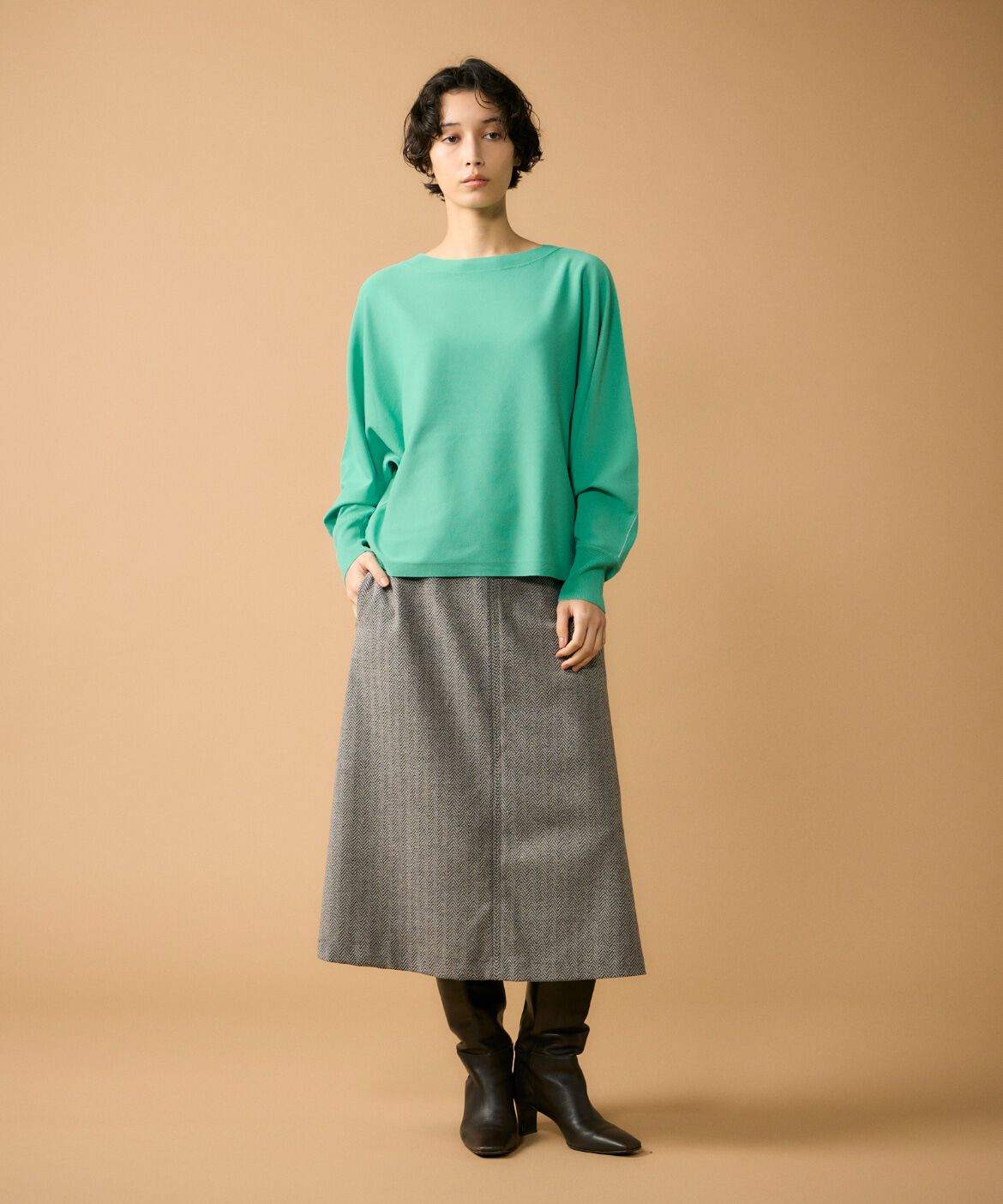 Le Souk「ドルマンスリーブニットプルオーバー」|ニット・セーター|