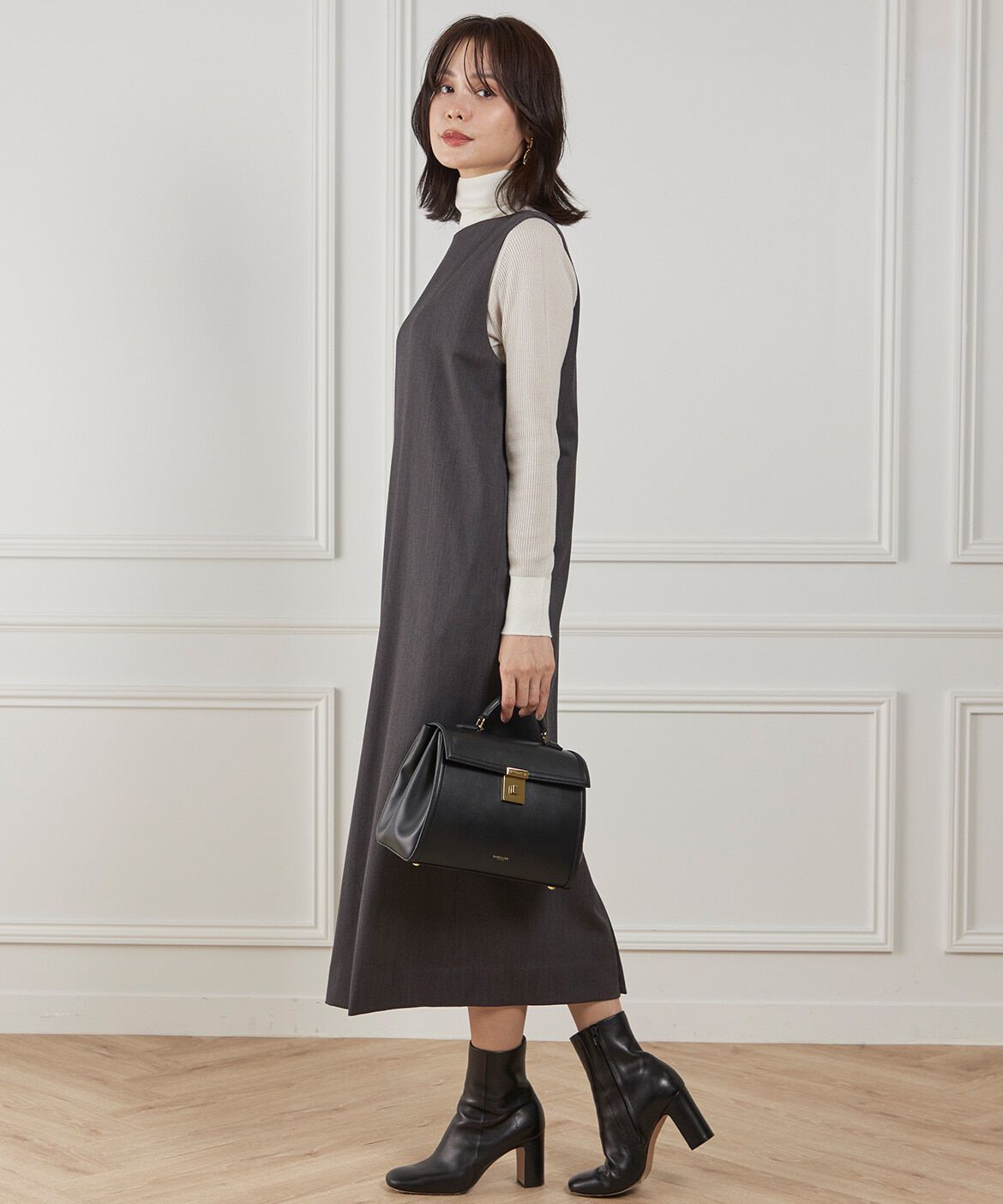 INED「ボートネックワンピース　　」|ワンピース|