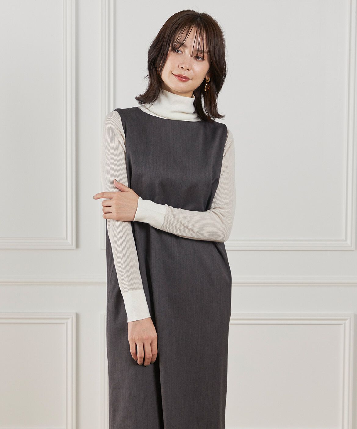 INED「ボートネックワンピース　　」|ワンピース|