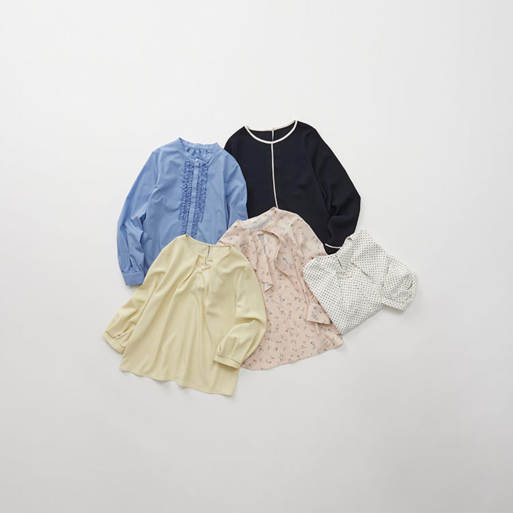 index「バイカラーパイピングブラウス【洗濯機洗い可】」|シャツ・ブラウス|