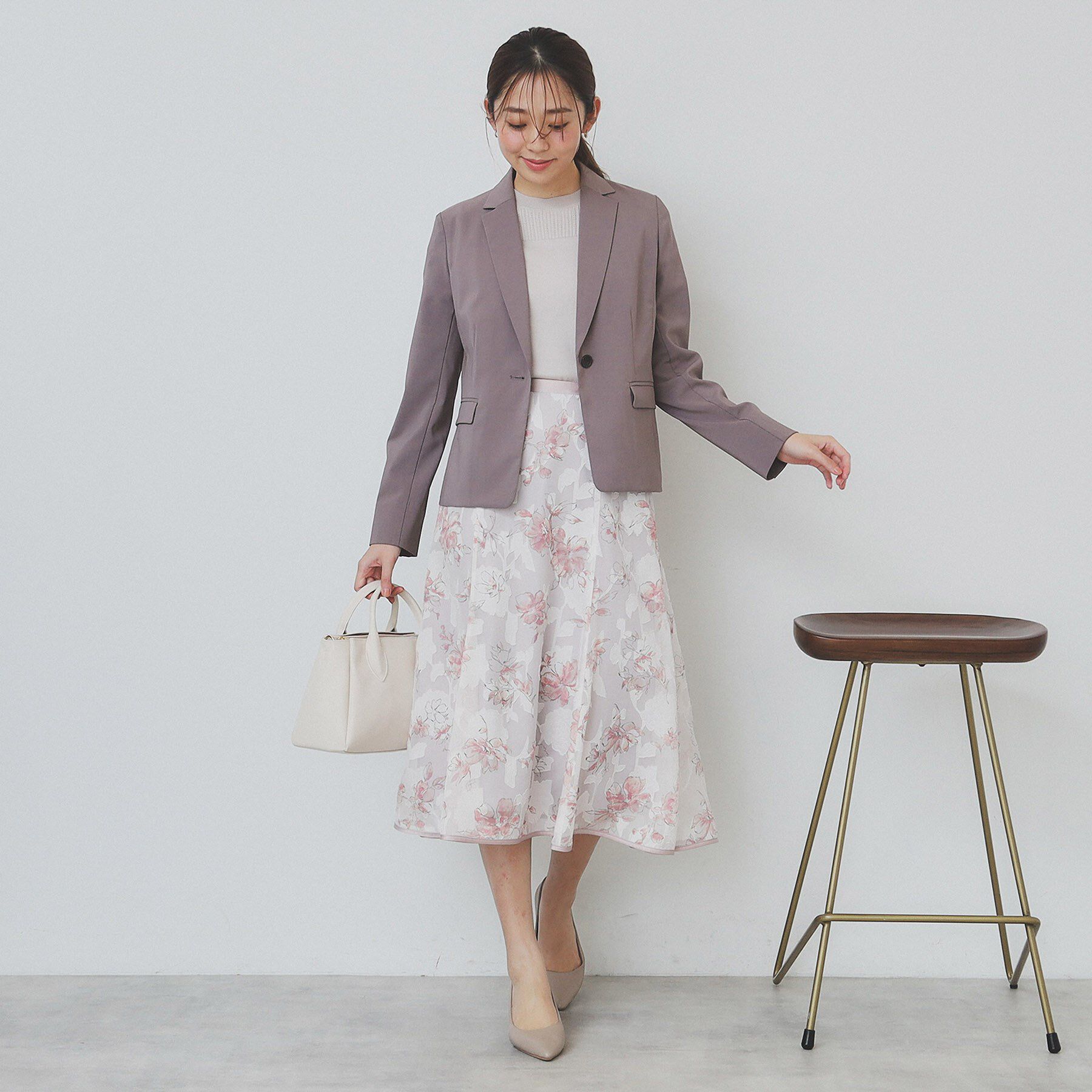 index「フレアスリーブニット/オーガニックコットン混【UV/洗濯機洗い可】」|ニット・セーター|