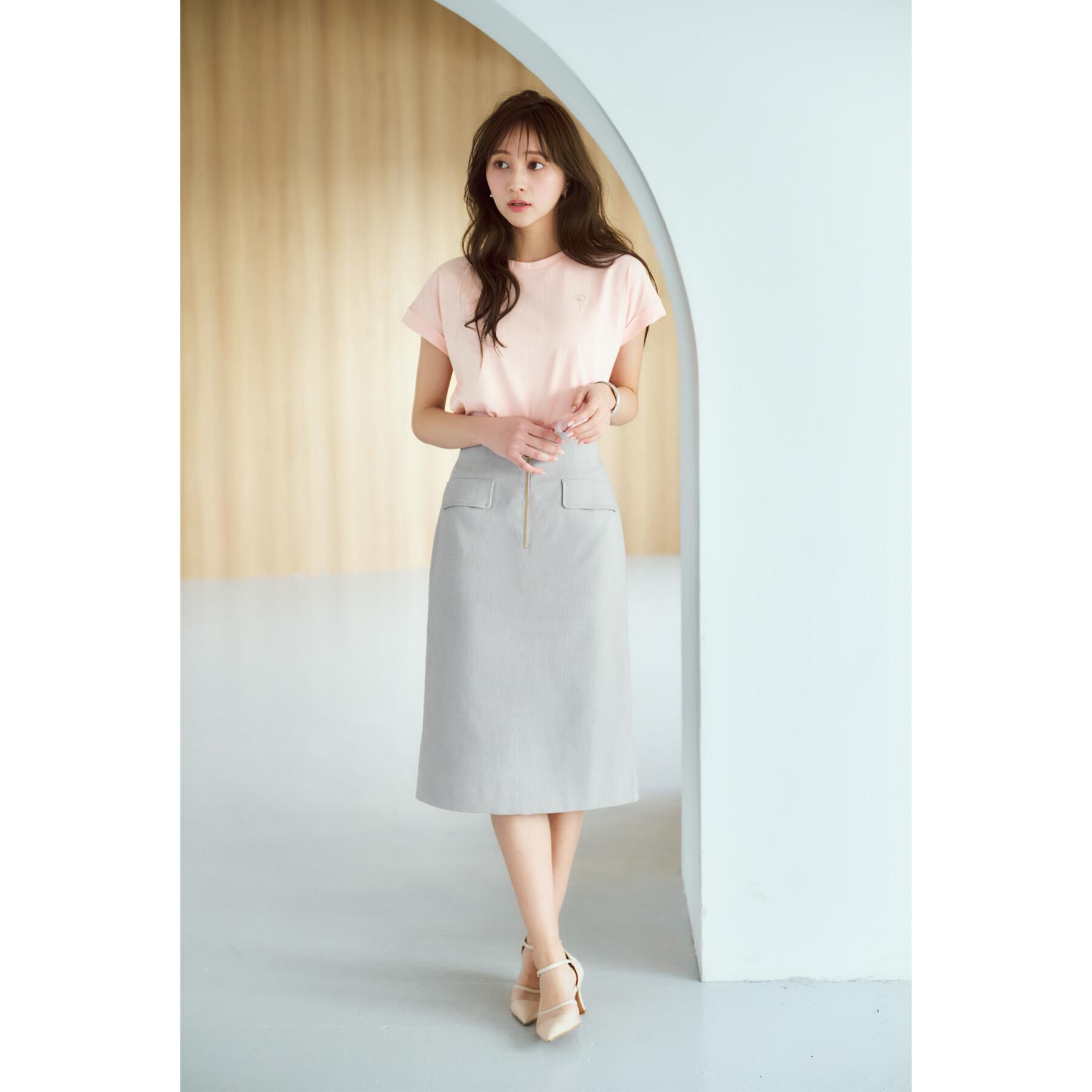 index「ジップタイトスカート【洗濯機洗い可/イージーアイロン】」|スカート|