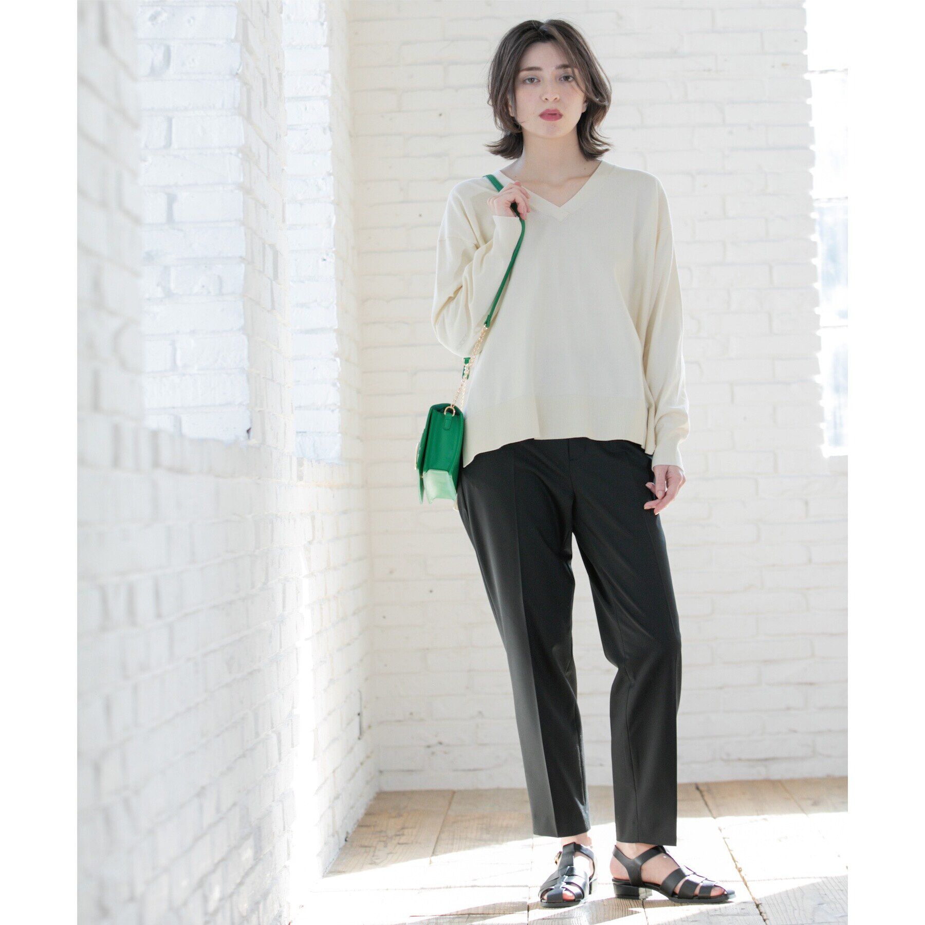 OPAQUE.CLIP「美脚ストレッチテーパードパンツ【洗濯機洗い可】」|その他|