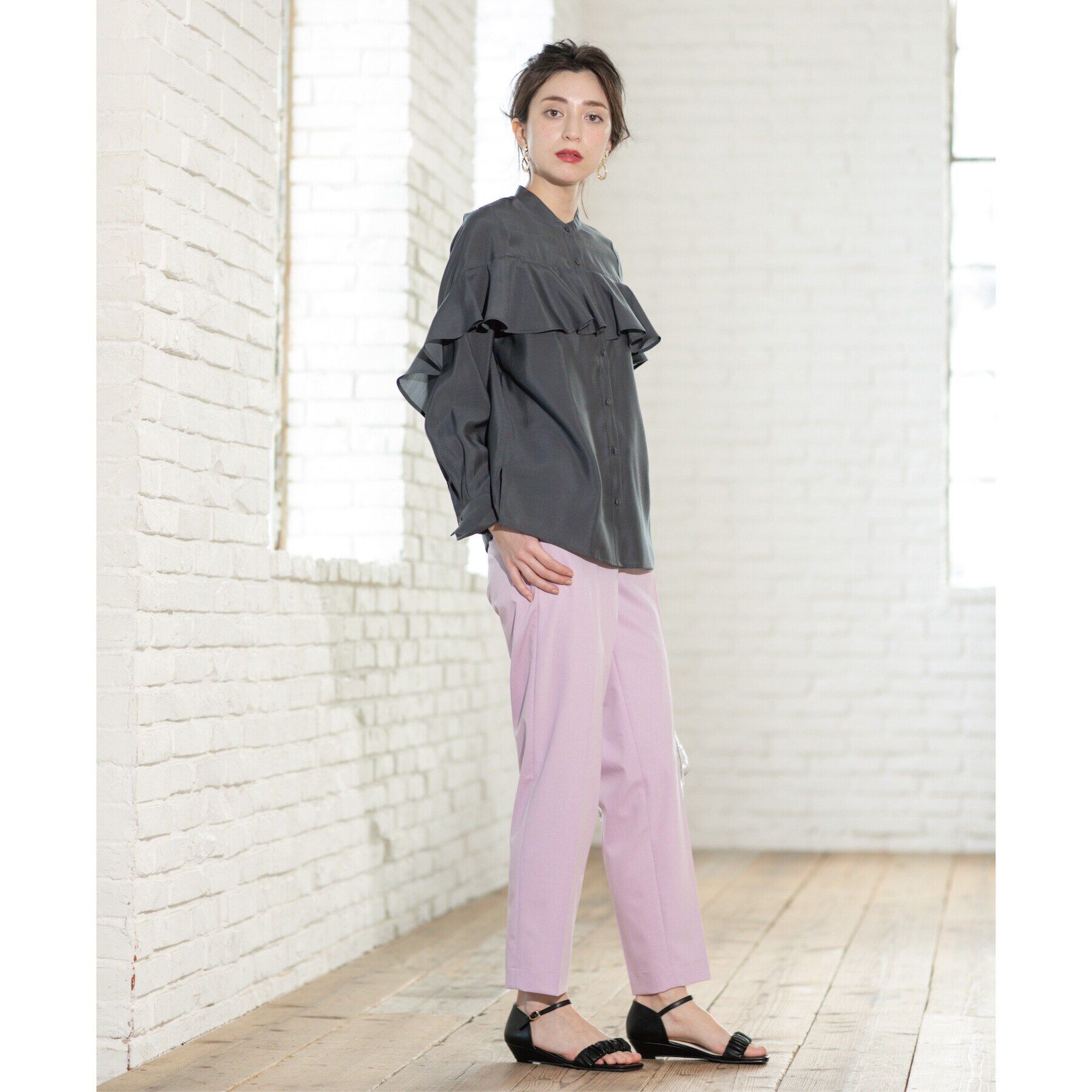 OPAQUE.CLIP「美脚ストレッチテーパードパンツ【洗濯機洗い可】」|その他|