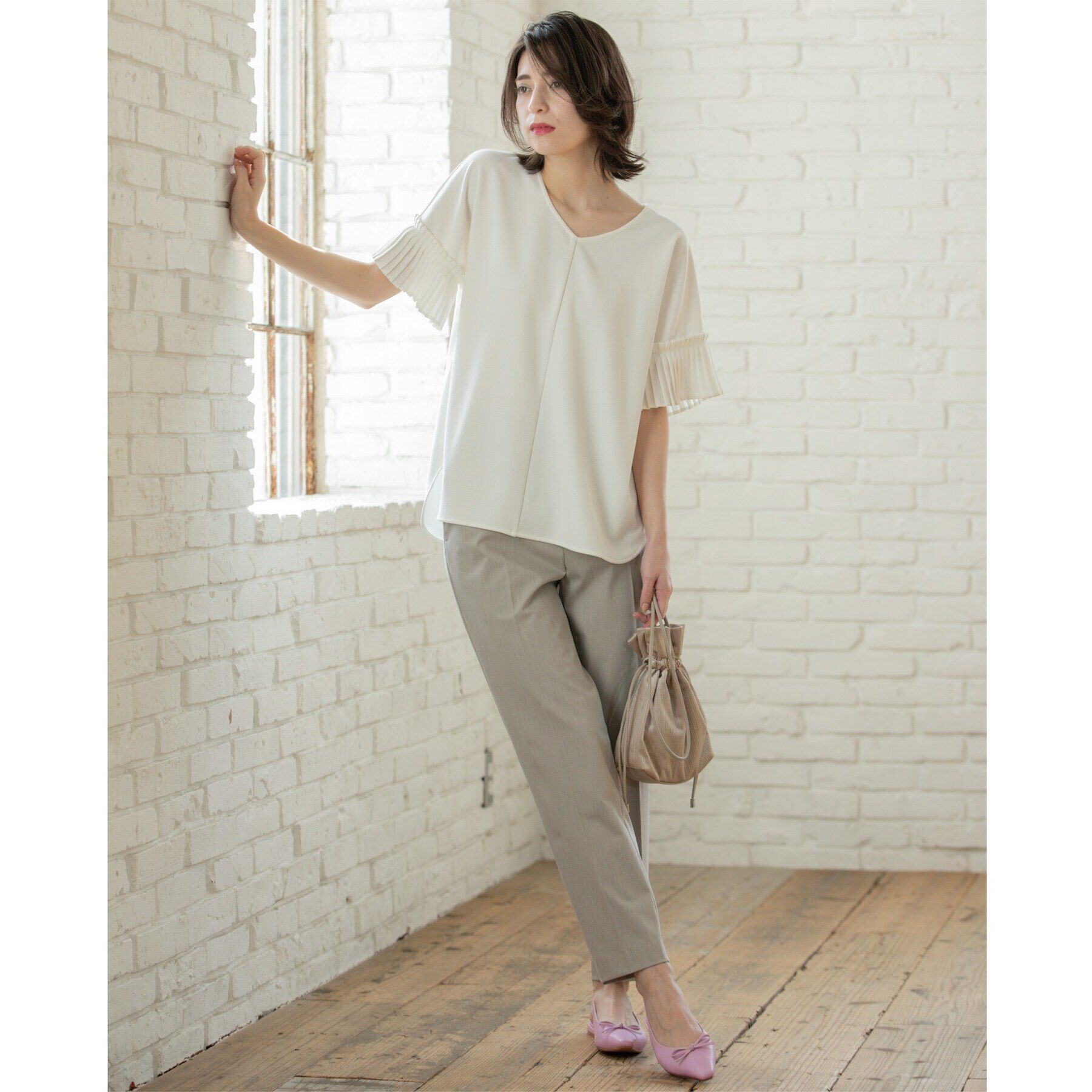 OPAQUE.CLIP「美脚ストレッチテーパードパンツ【洗濯機洗い可】」|その他|