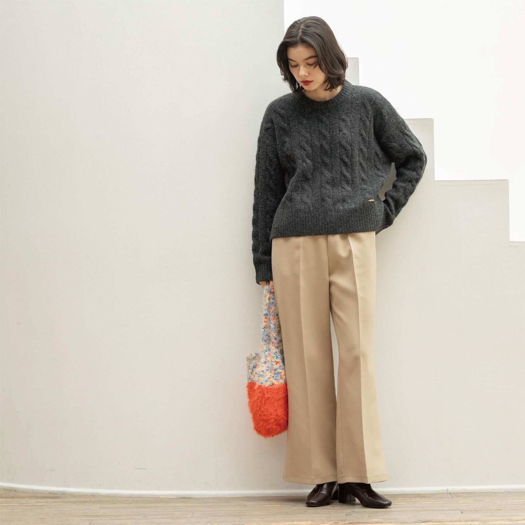 OPAQUE.CLIP「イージーフレアパンツ【洗濯機OK】」|その他|