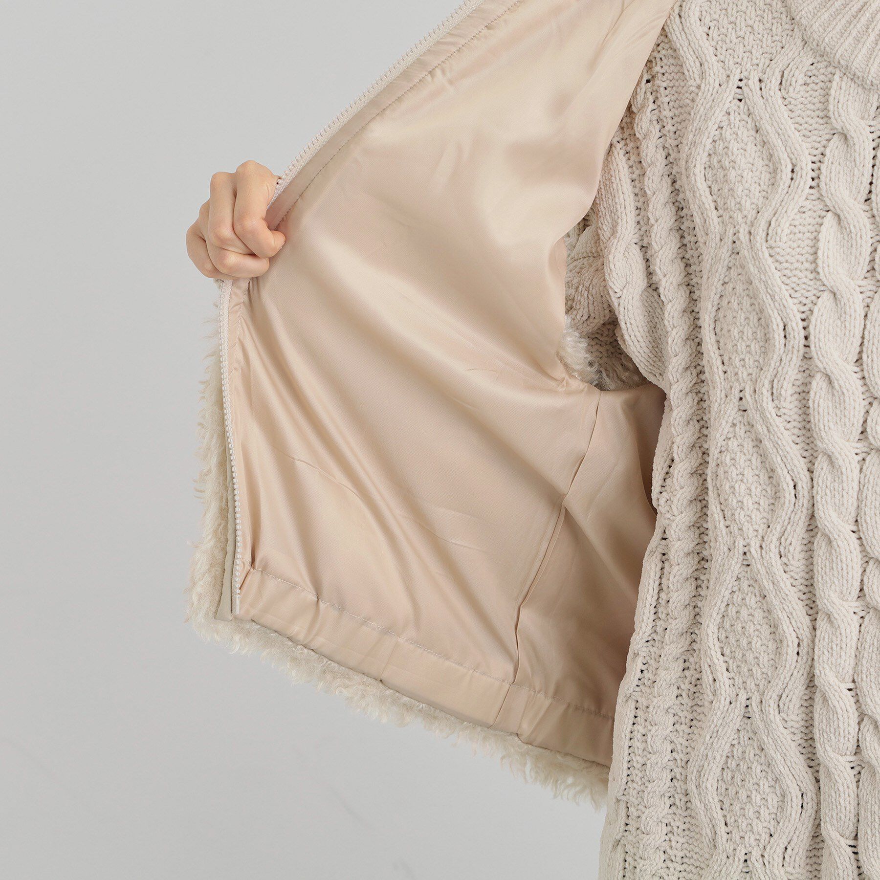 THE SHOP TK「プラスするだけでこなれ見え ボアベスト」|ベスト・ジレ|