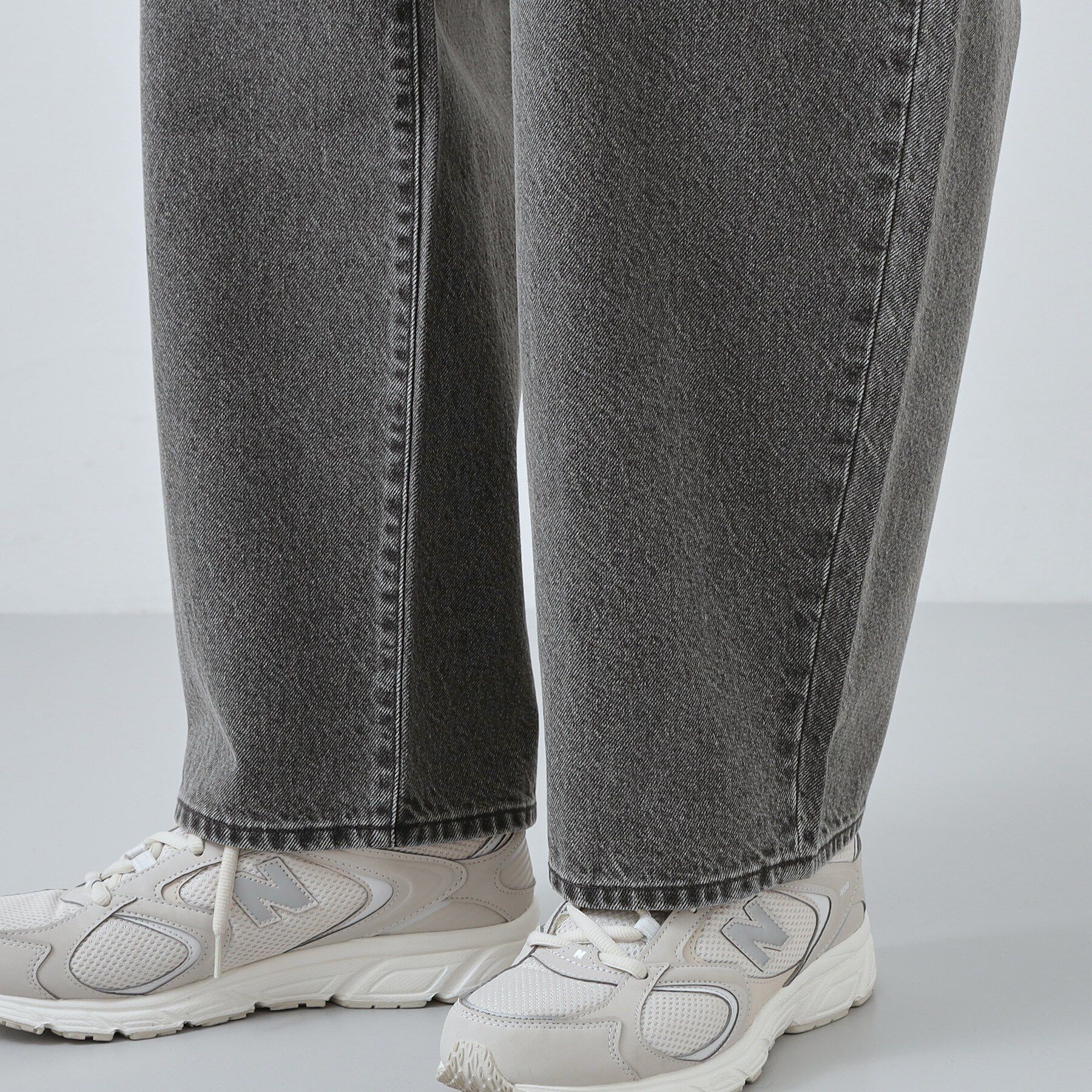 THE SHOP TK「【半歩先のオシャレ】デニムカーブパンツ　セットアップ可/洗濯機OK」|デニム|