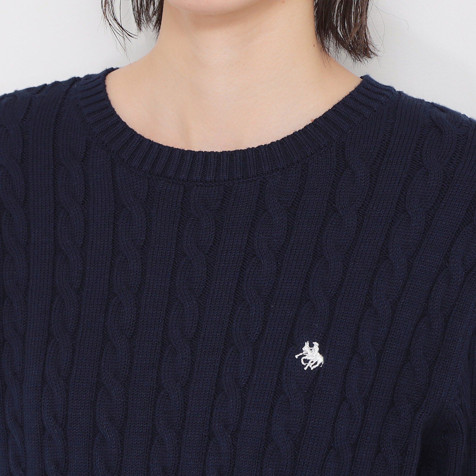 THE SHOP TK「【POLO BCS 別注】5分袖ケーブルニット」|ニット・セーター|