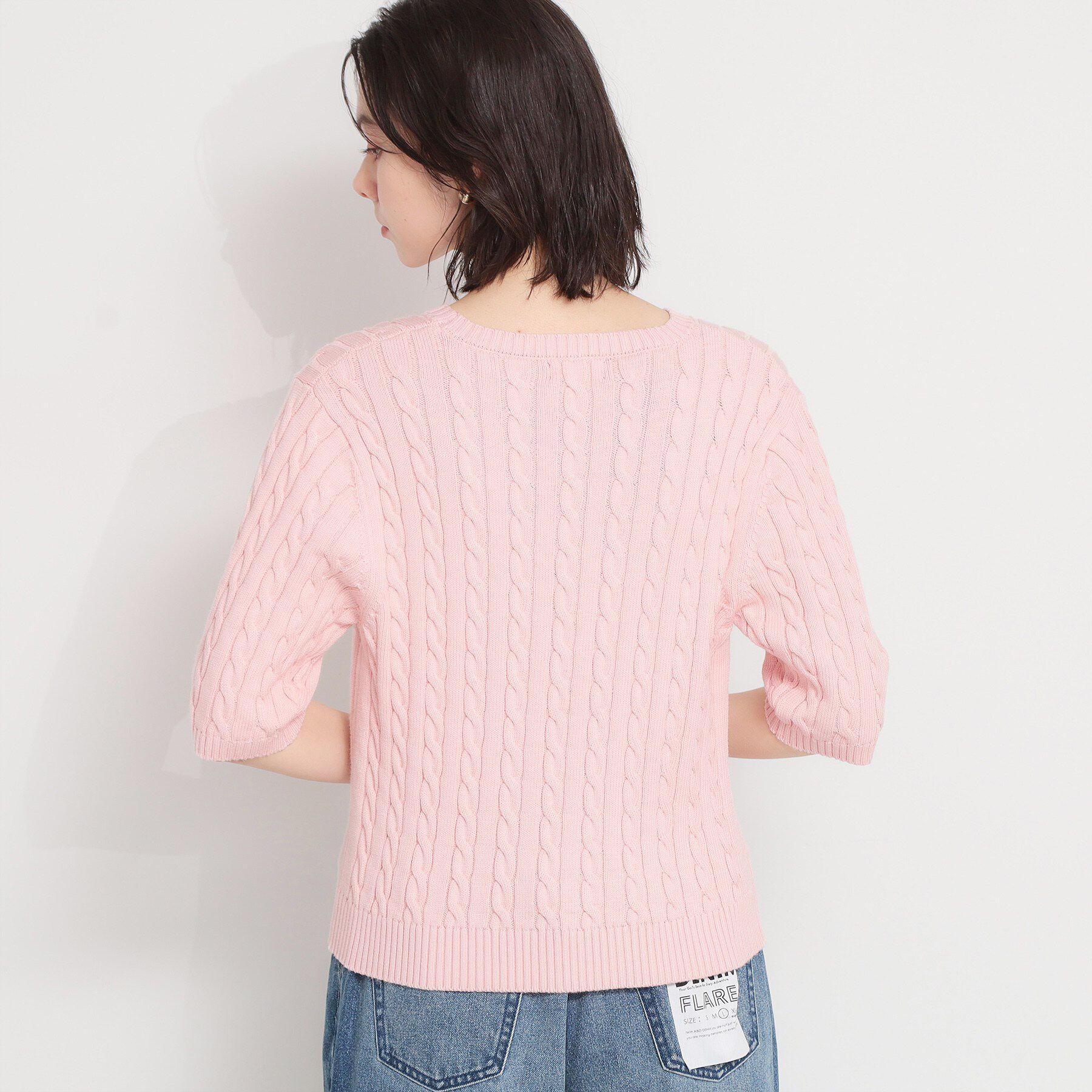 THE SHOP TK「【POLO BCS 別注】5分袖ケーブルニット」|ニット・セーター|