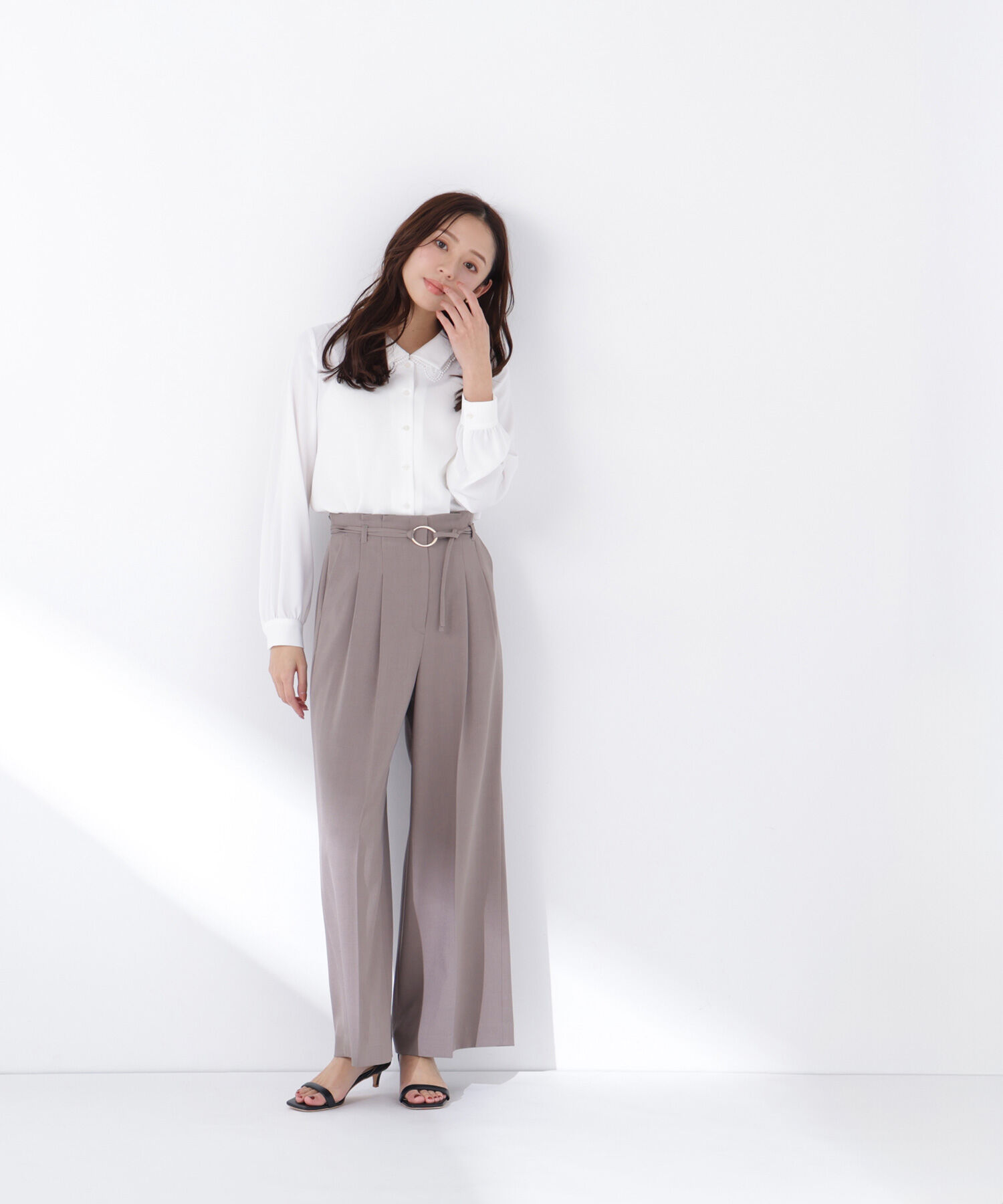  「レースダブルカラーブラウス」|シャツ・ブラウス|