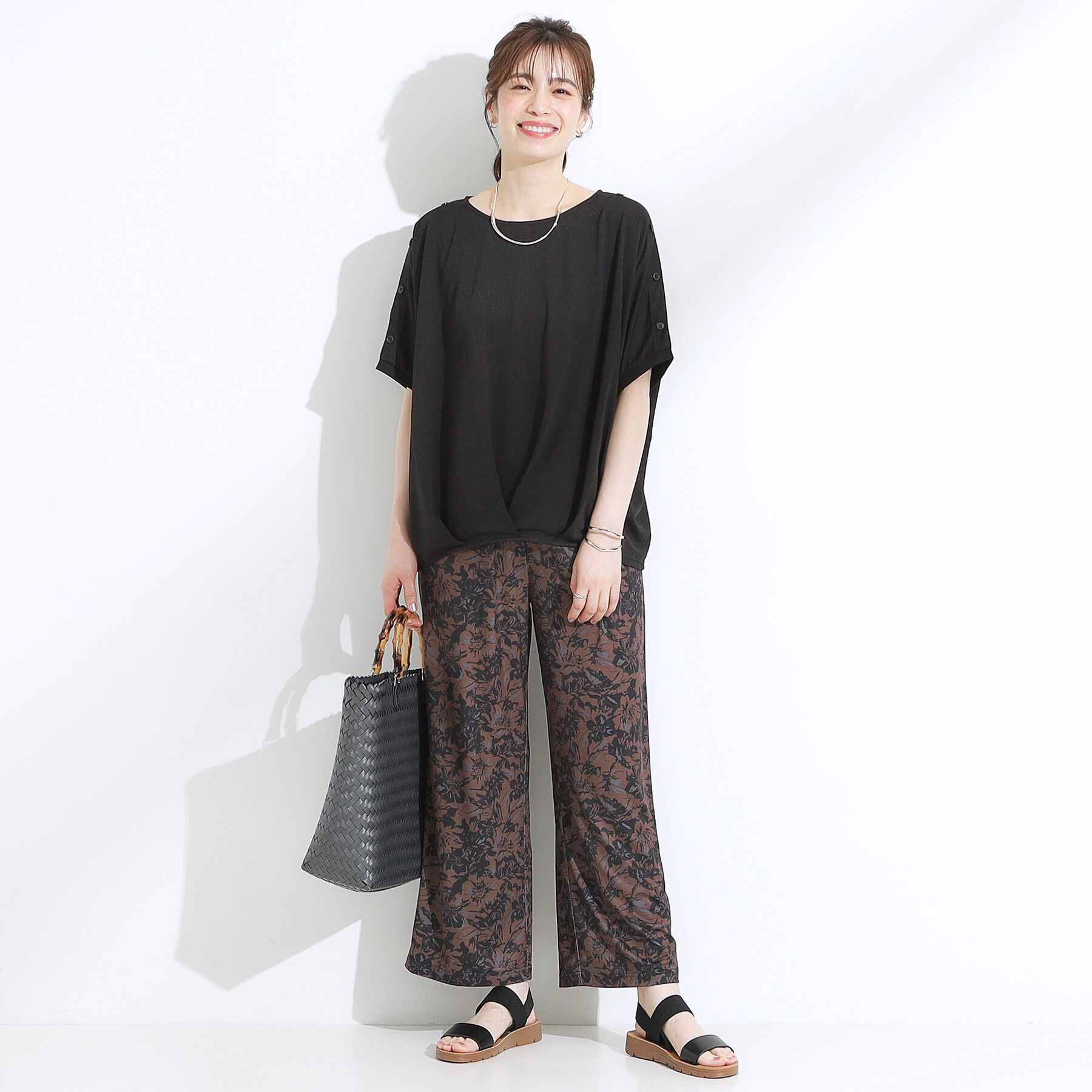 SHOO･LA･RUE「【ひんやり/UV】高気温でも快適に インせず決まるドルマントップス」|Tシャツ・カットソー|