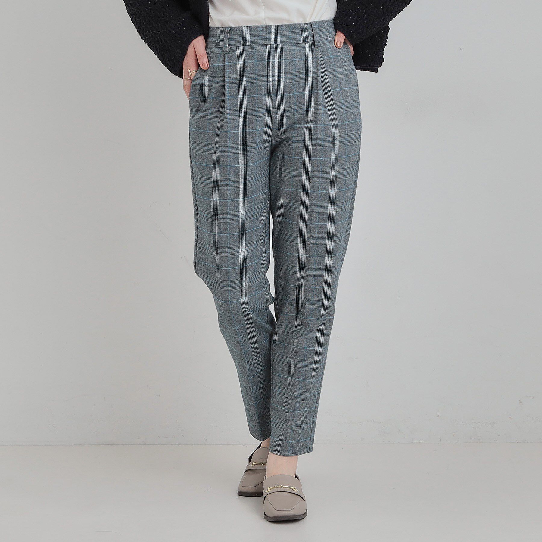 SHOO･LA･RUE「【洗濯機可/S-LL】美脚見え あったか裏起毛 テーパードパンツ」|その他|