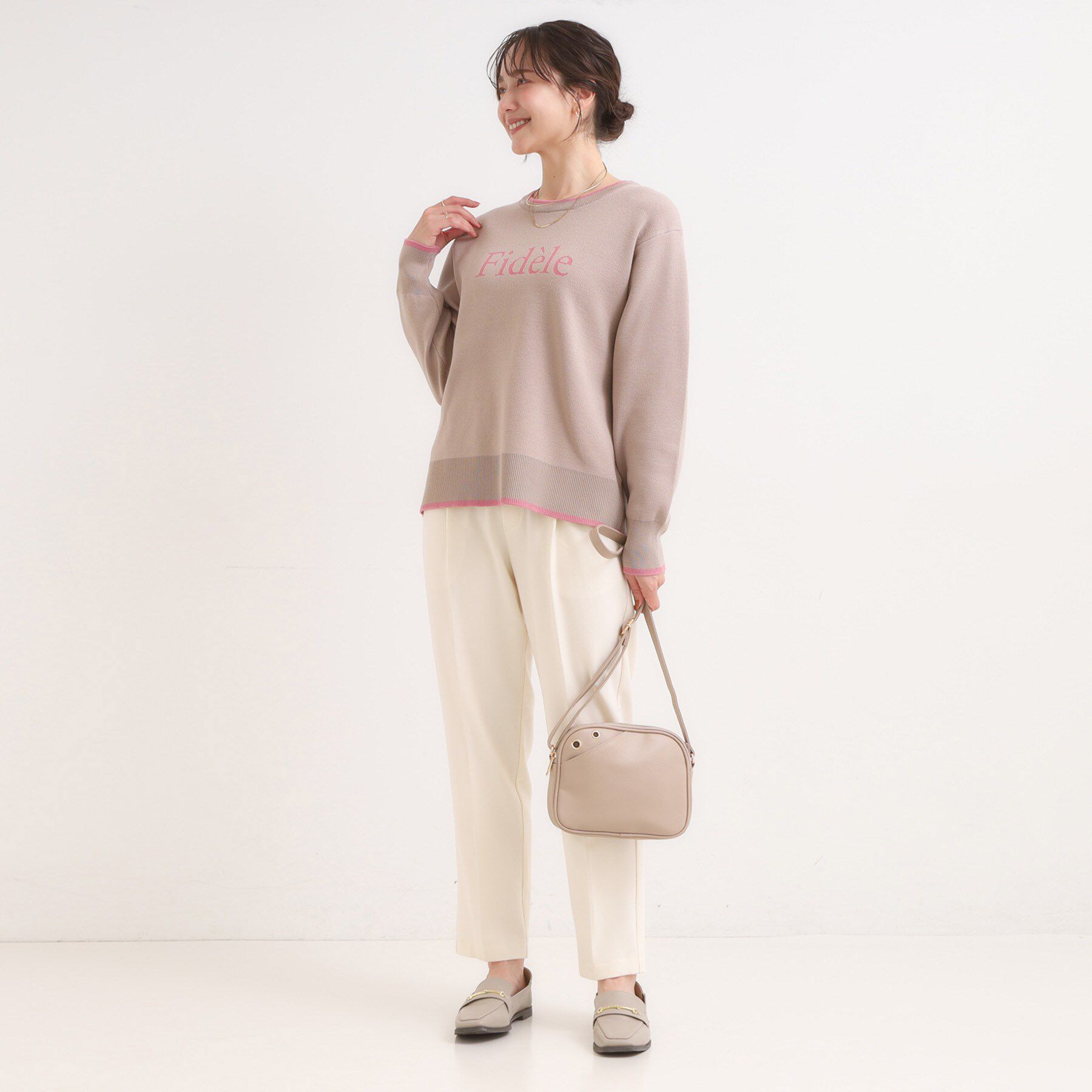 SHOO･LA･RUE「【洗濯機可/S-LL】美脚見え あったか裏起毛 テーパードパンツ」|その他|