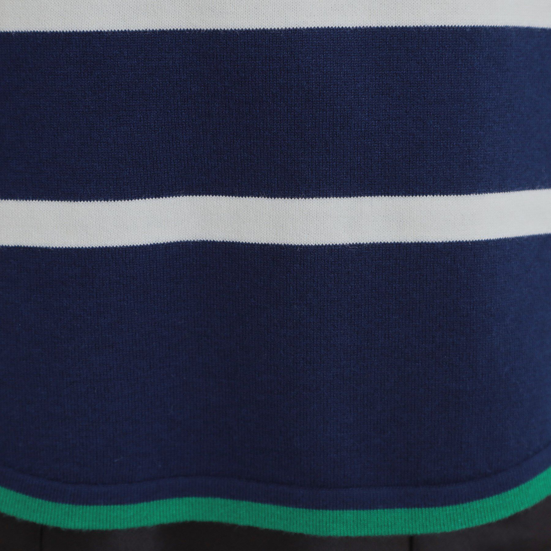 SHOO･LA･RUE「【洗濯機可/毛玉レス】春まで着られる 裾配色ボーダーニット」|ニット・セーター|