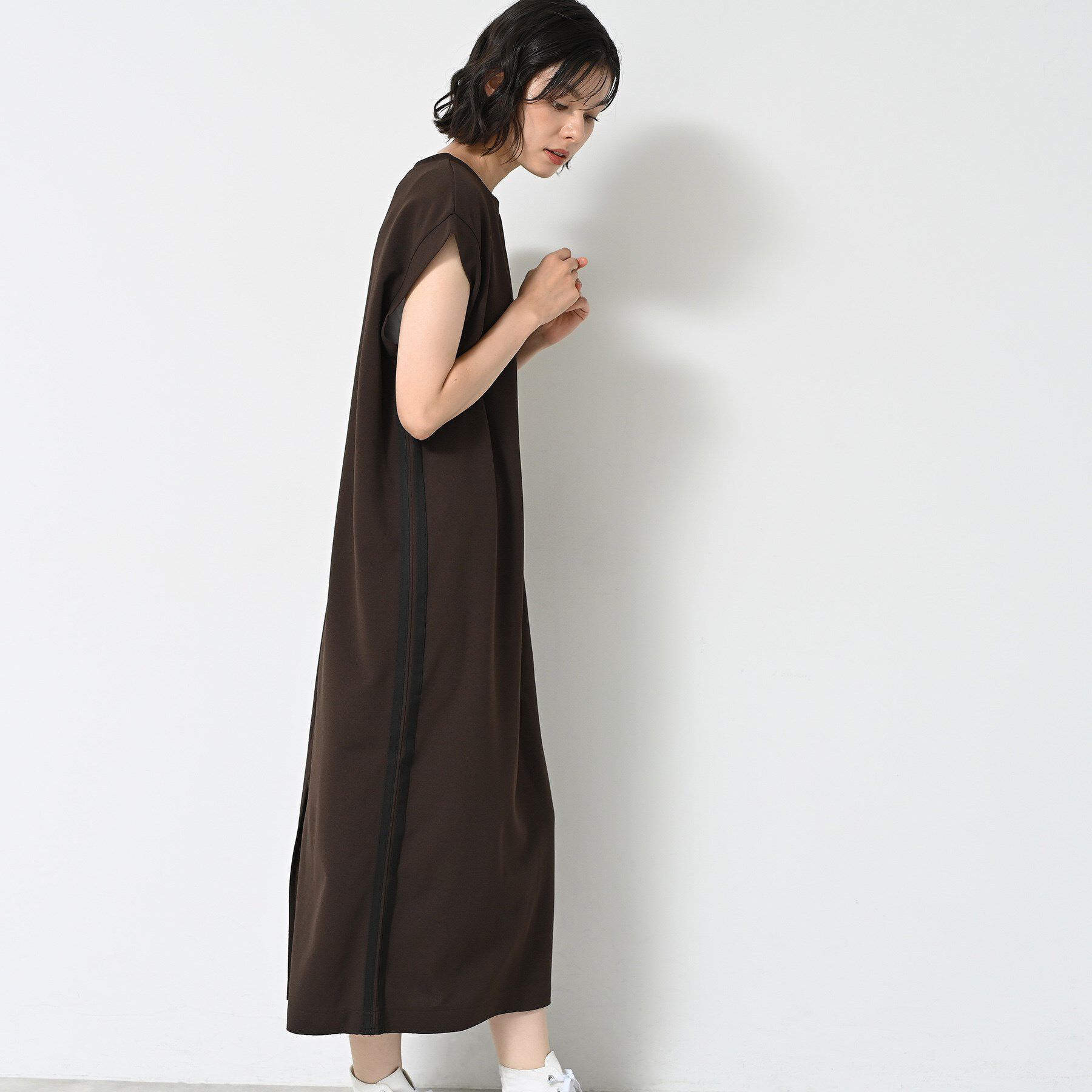 Dessin「【洗える】カットジョーゼットラインワンピース」|ワンピース|