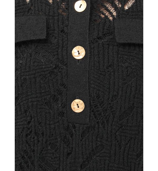 LAGUNAMOON「パターンニッティングフロントボタンワンピース」|ワンピース|