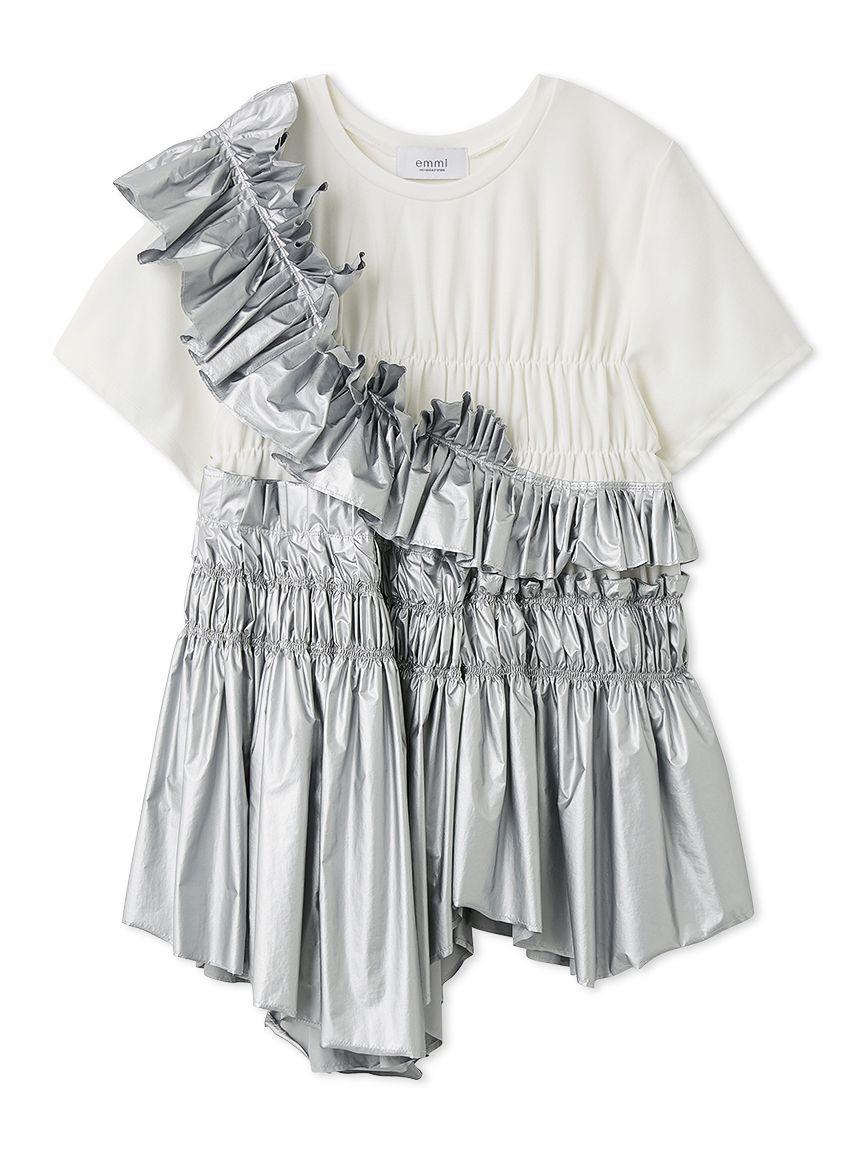 emmi atelier「フリルアシンメトリーカットソー」|Tシャツ・カットソー|SLV