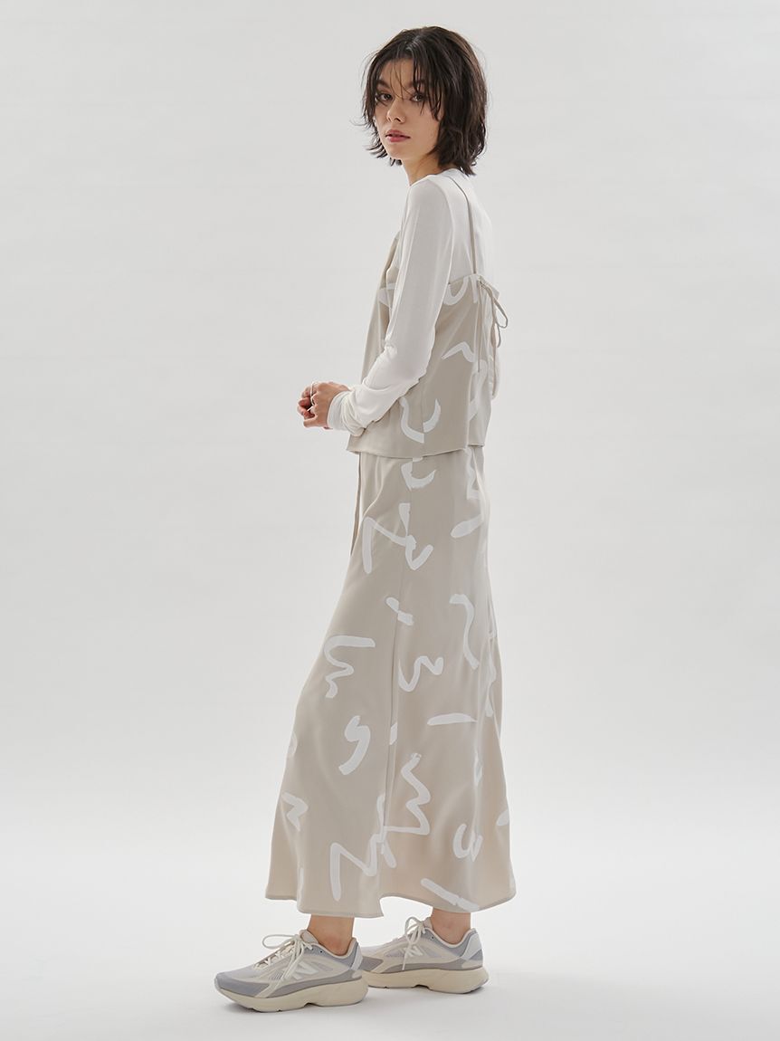 emmi atelier「サテンドロストキャミソール【セットアップ対応】」|キャミソール|