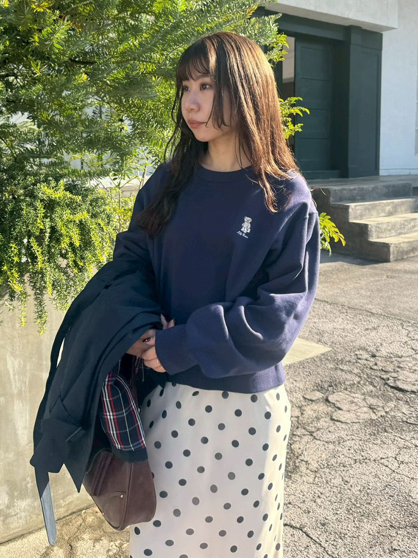 LILY BROWN「Lily Bearラブレターモチーフスウェット」|スウェット・ジャージ|