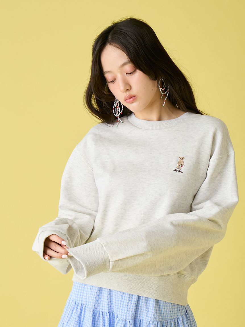 LILY BROWN「Lily Bearラブレターモチーフスウェット」|スウェット・ジャージ|