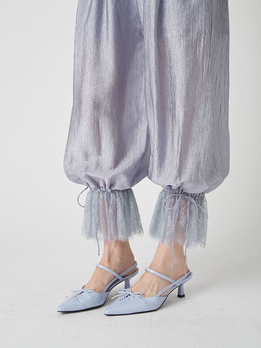 LILY BROWN「エアリーバルーンレースパンツ」|チノ|