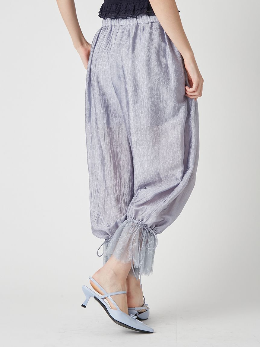 LILY BROWN「エアリーバルーンレースパンツ」|チノ|