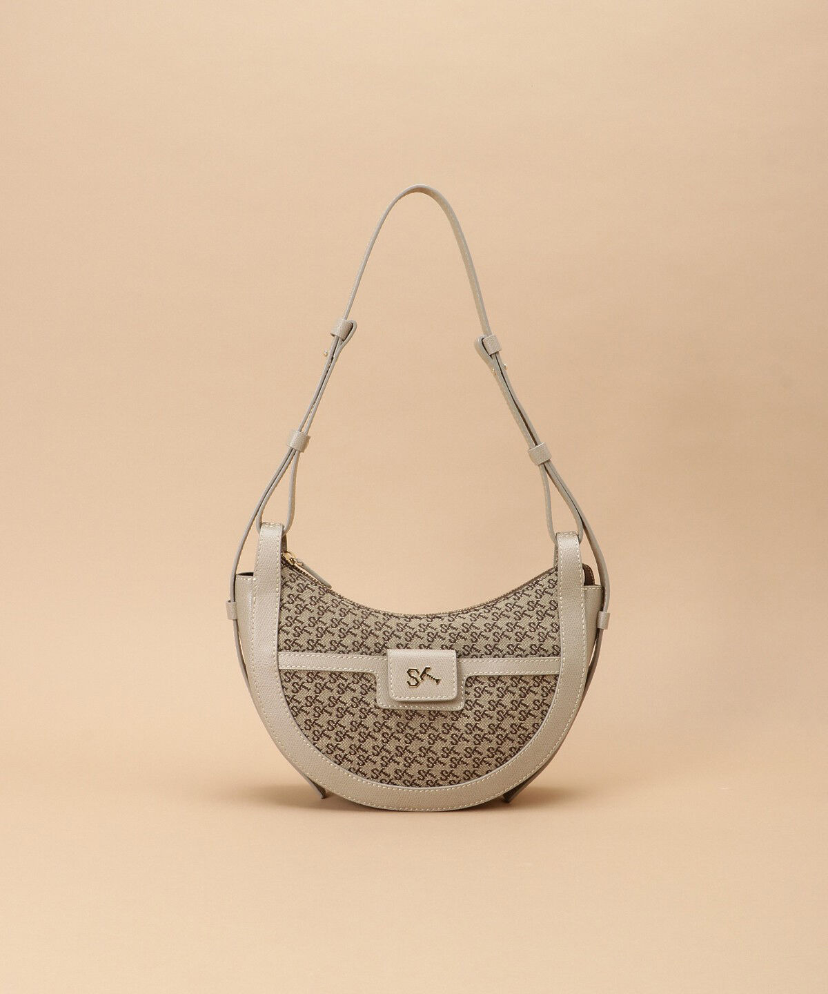 Samantha Thavasa「NEO ST Jacquard サック ド スマイル」|ショルダー・メッセンジャー|ベージュ