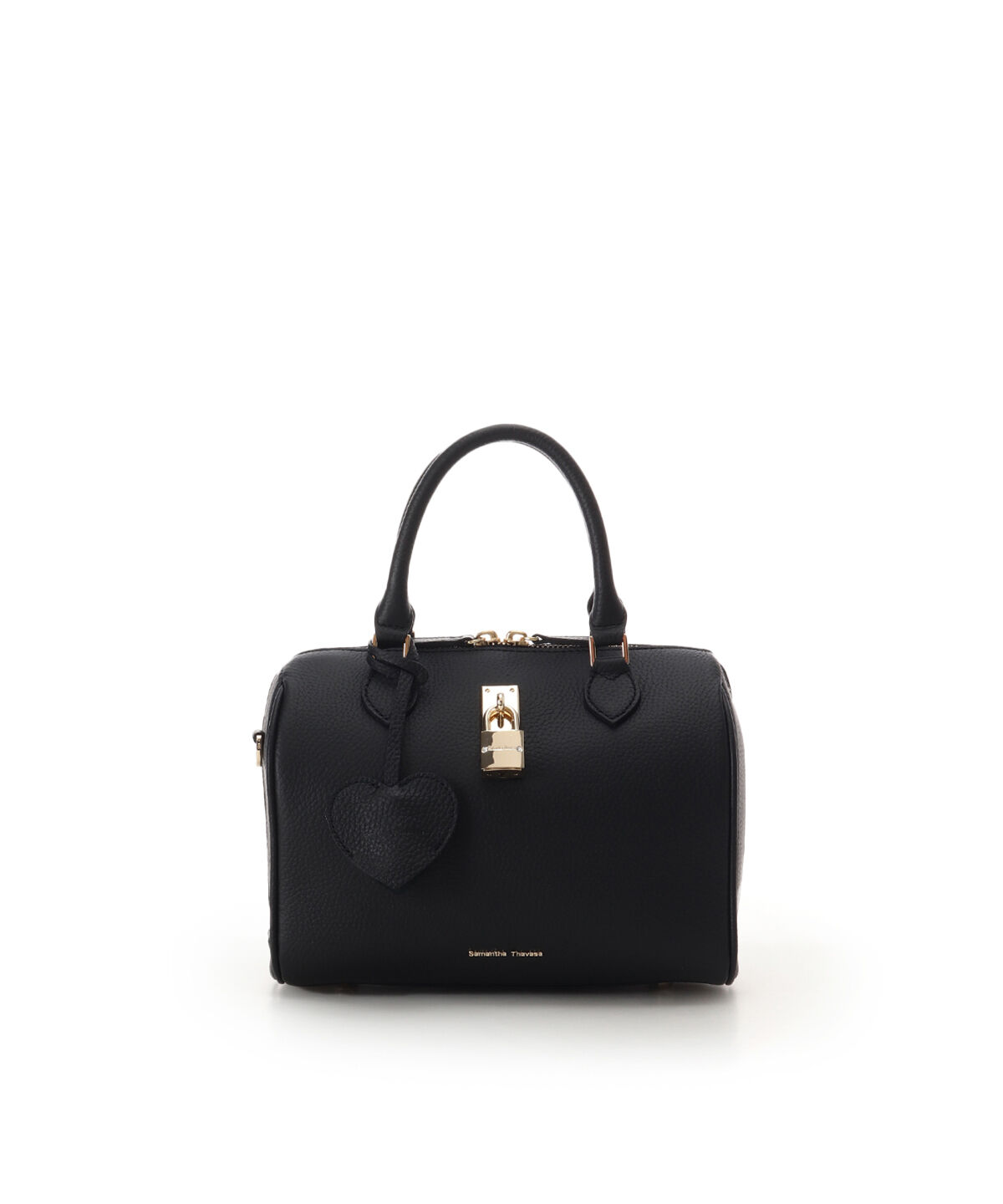 Samantha Thavasa「サマンサ レディ パドロック ボストンバッグ」|ハンドバッグ|ブラック