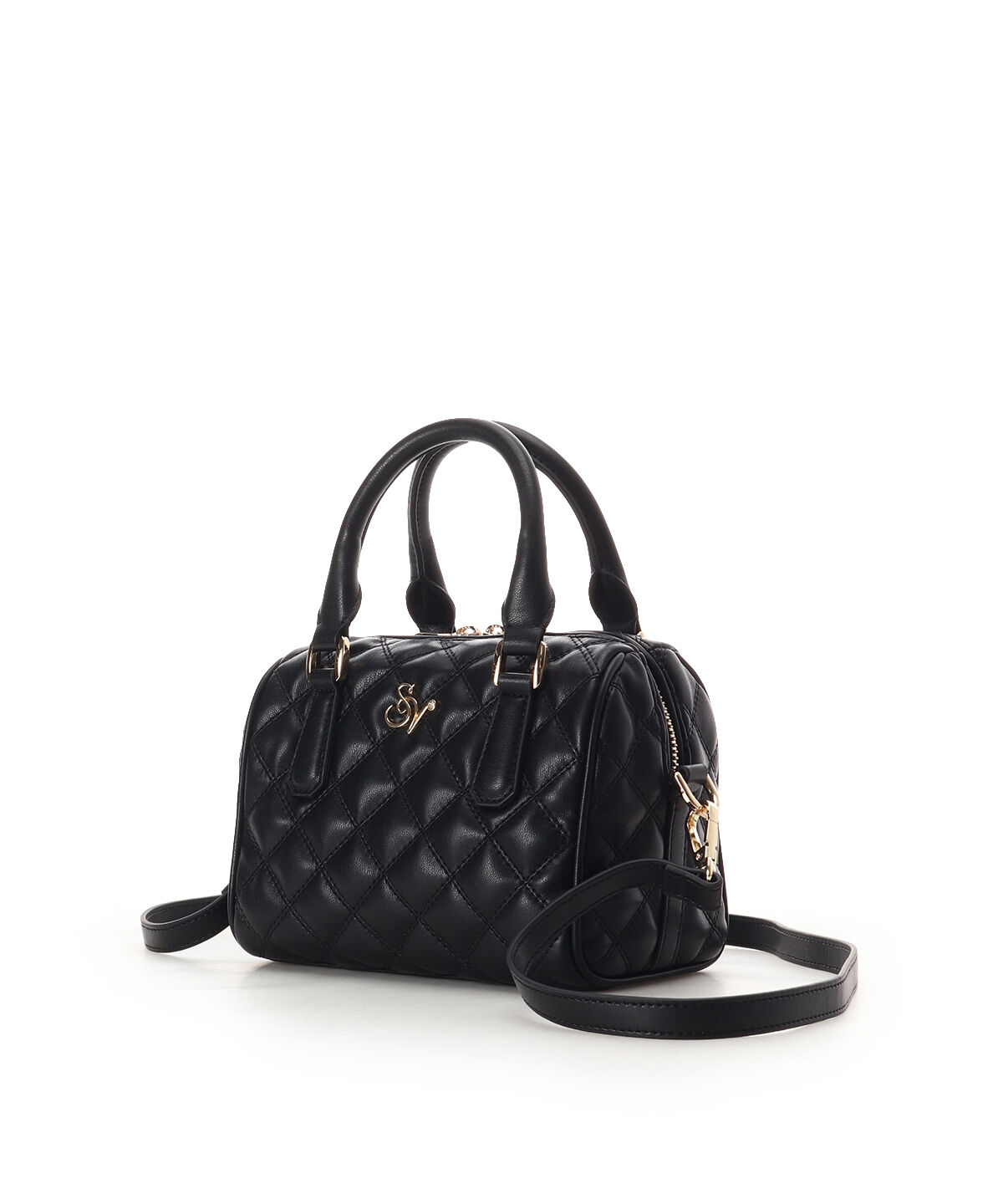 Samantha Vega「ダブルステッチダイヤキルトハンドバッグ」|ハンドバッグ|