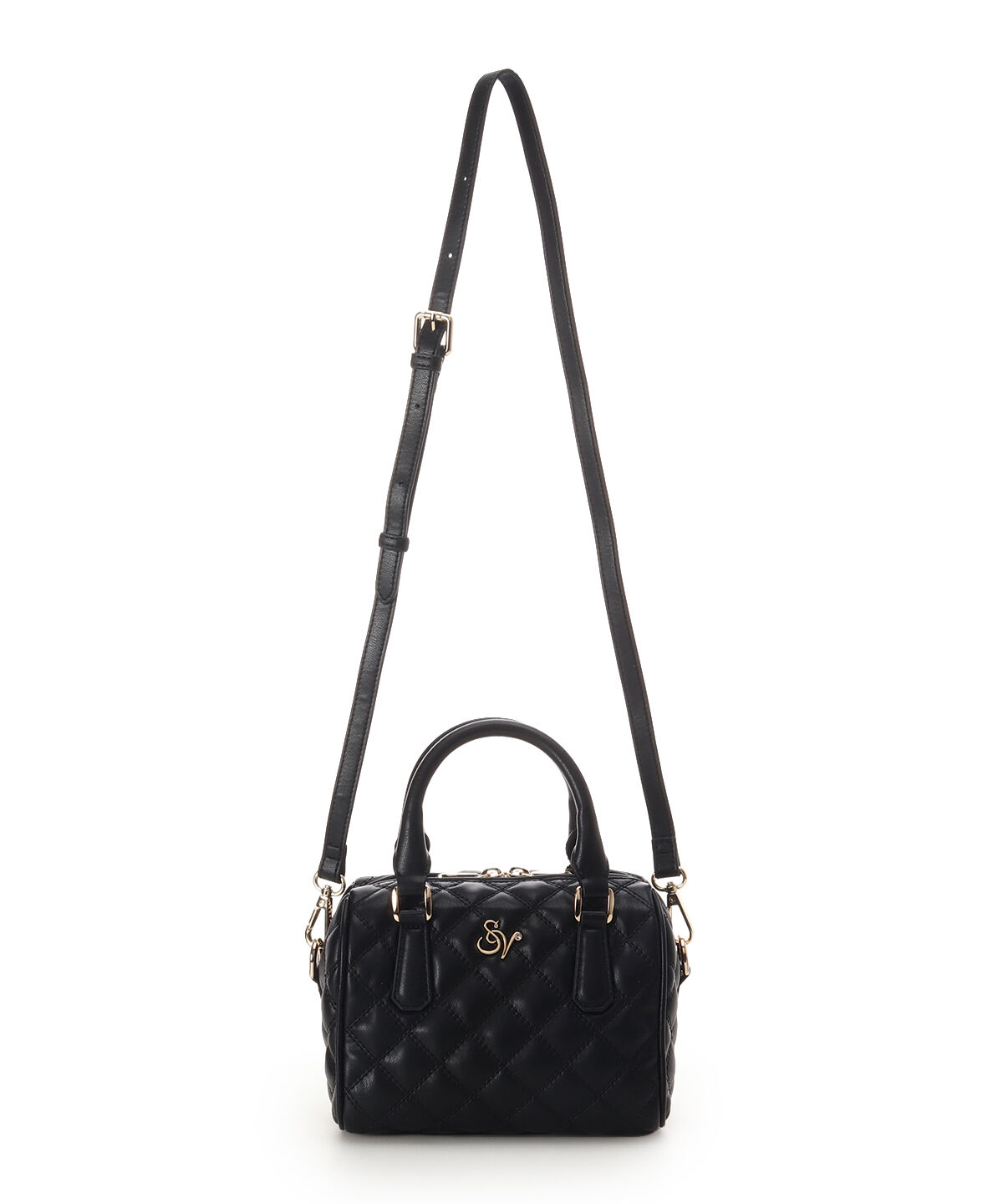 Samantha Vega「ダブルステッチダイヤキルトハンドバッグ」|ハンドバッグ|