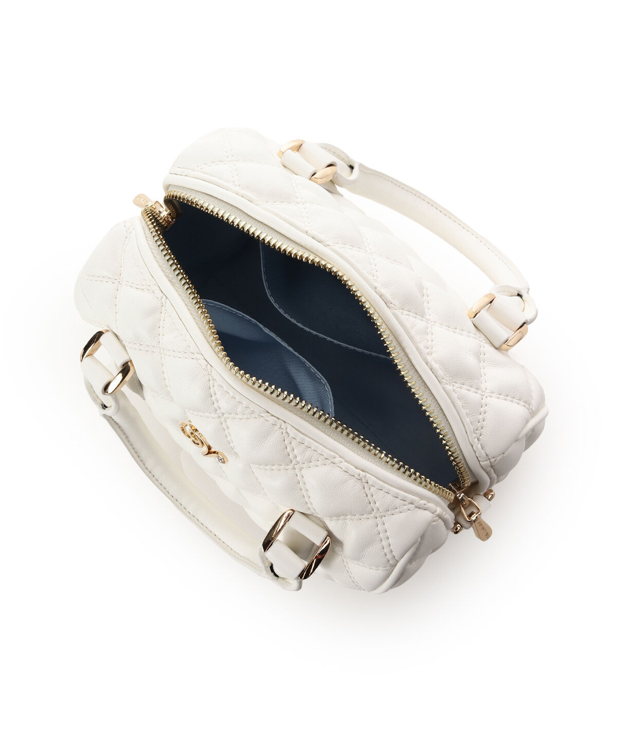 Samantha Vega「ダブルステッチダイヤキルトハンドバッグ」|ハンドバッグ|