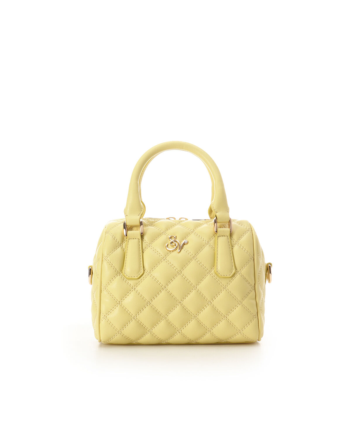 Samantha Vega「ダブルステッチダイヤキルトハンドバッグ」|ハンドバッグ|