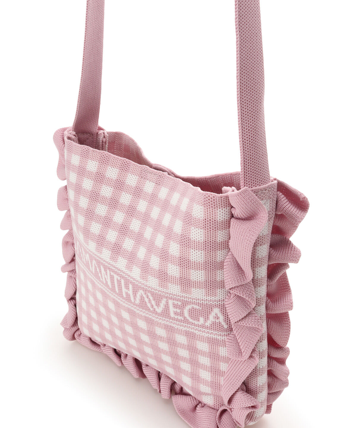 Samantha Vega「ニットギンガムショルダーバッグ」|ショルダー・メッセンジャー|