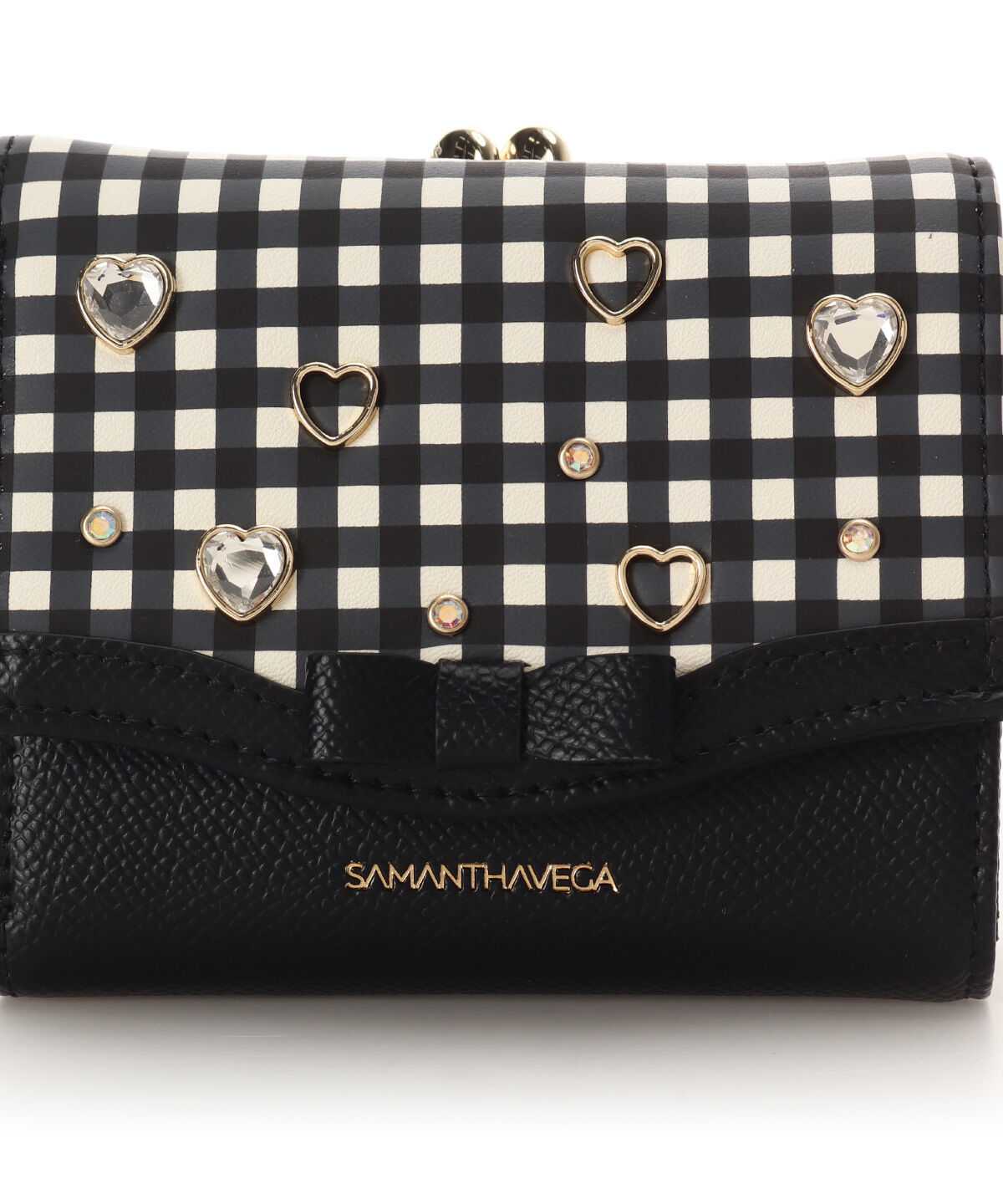 Samantha Vega「ストロベリーギンガム折財布」|財布|