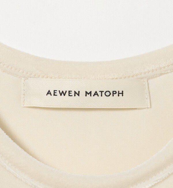 AEWEN MATOPH「＜AEWEN MATOPH＞ベロア アメリカンスリーブ タンクトップ」|タンクトップ|