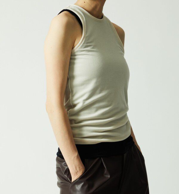 AEWEN MATOPH「＜AEWEN MATOPH＞ベロア アメリカンスリーブ タンクトップ」|タンクトップ|