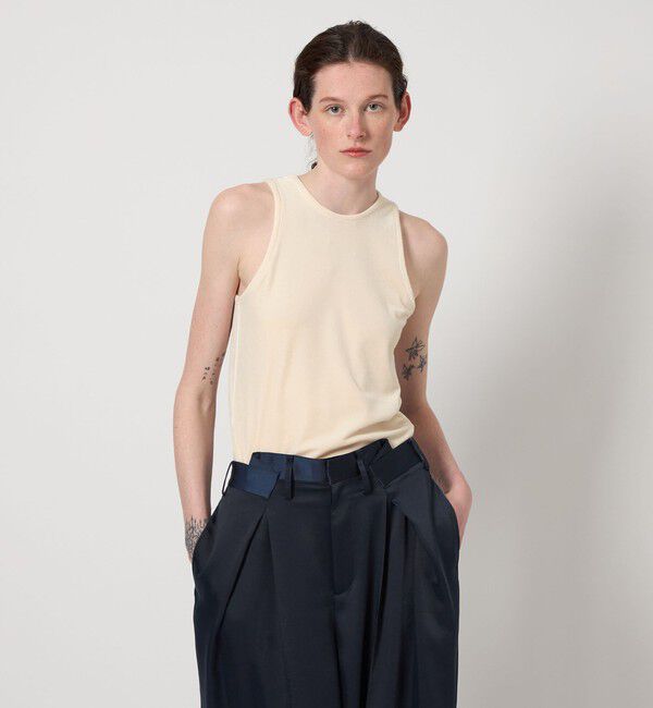AEWEN MATOPH「＜AEWEN MATOPH＞ベロア アメリカンスリーブ タンクトップ」|タンクトップ|