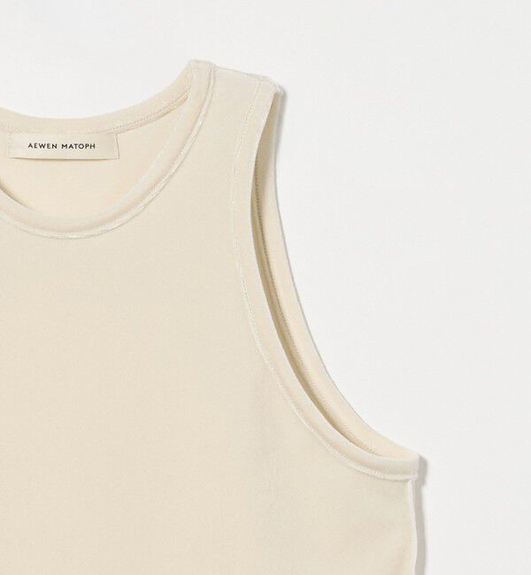 AEWEN MATOPH「＜AEWEN MATOPH＞ベロア アメリカンスリーブ タンクトップ」|タンクトップ|