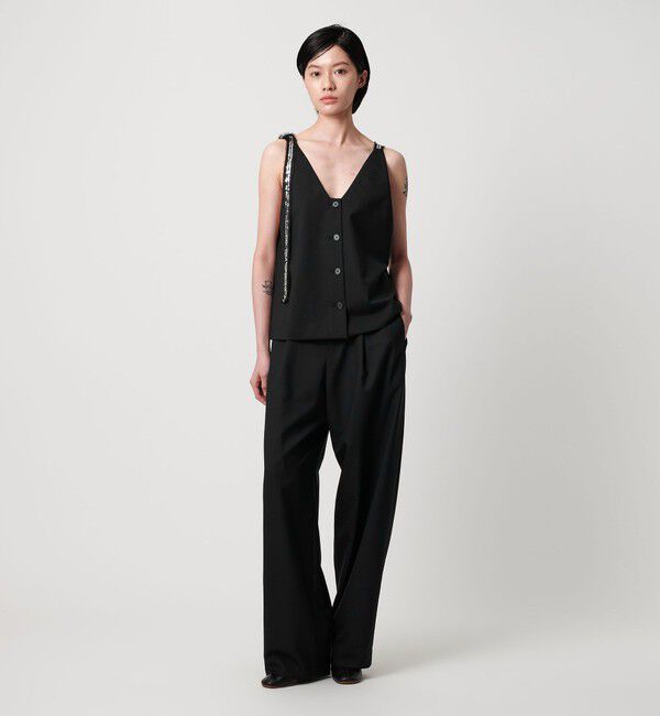 AEWEN MATOPH「＜AEWEN MATOPH＞スパンコールテープ 2WAYジレキャミソール」|キャミソール|